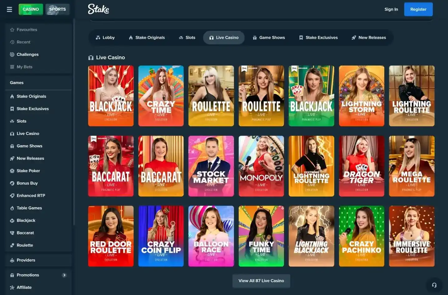 Stake Casino screenshot 3 Stake Casino screenshot 3