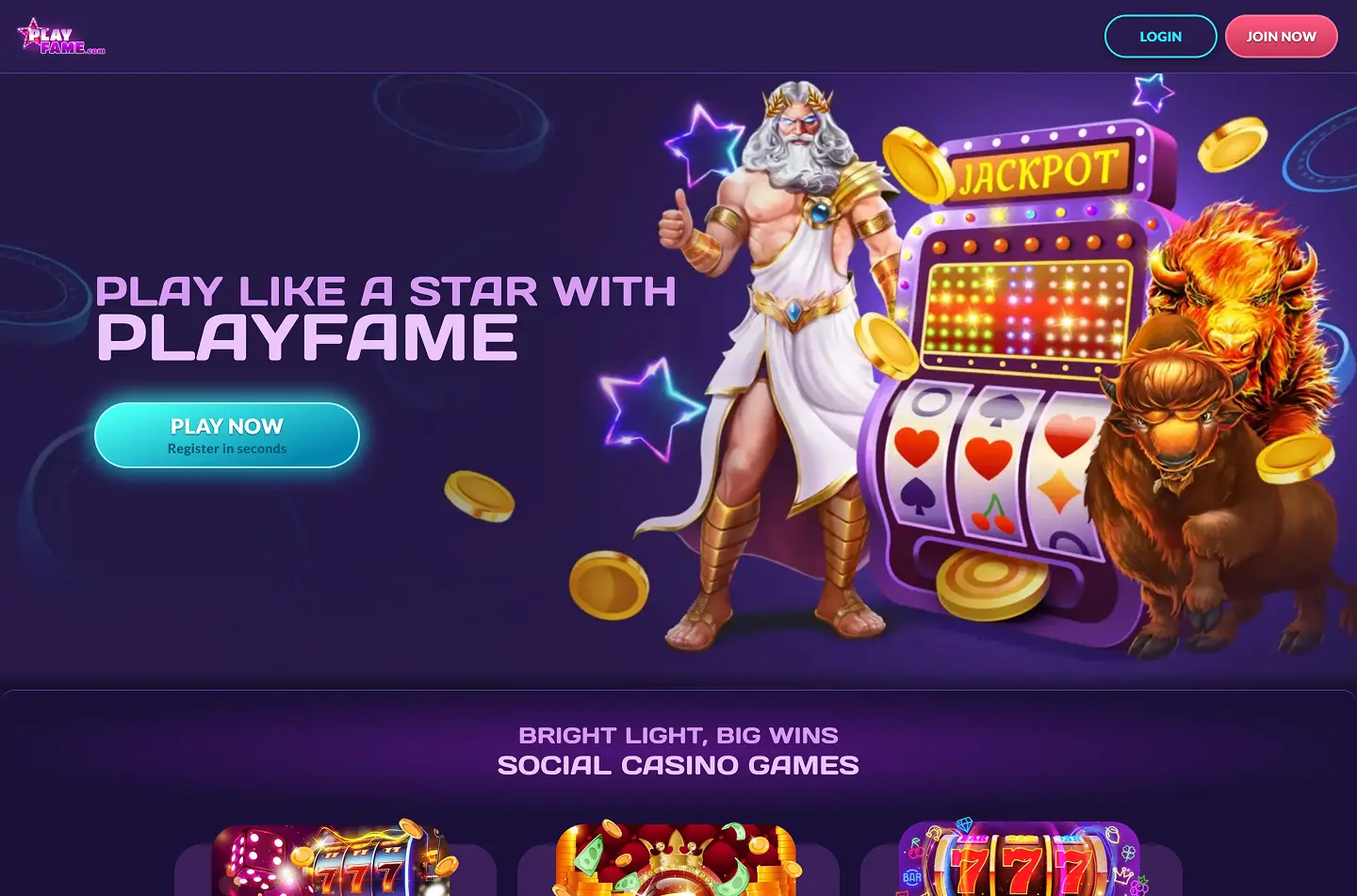 PlayFame Casino screenshot 1 PlayFame Casino screenshot 1