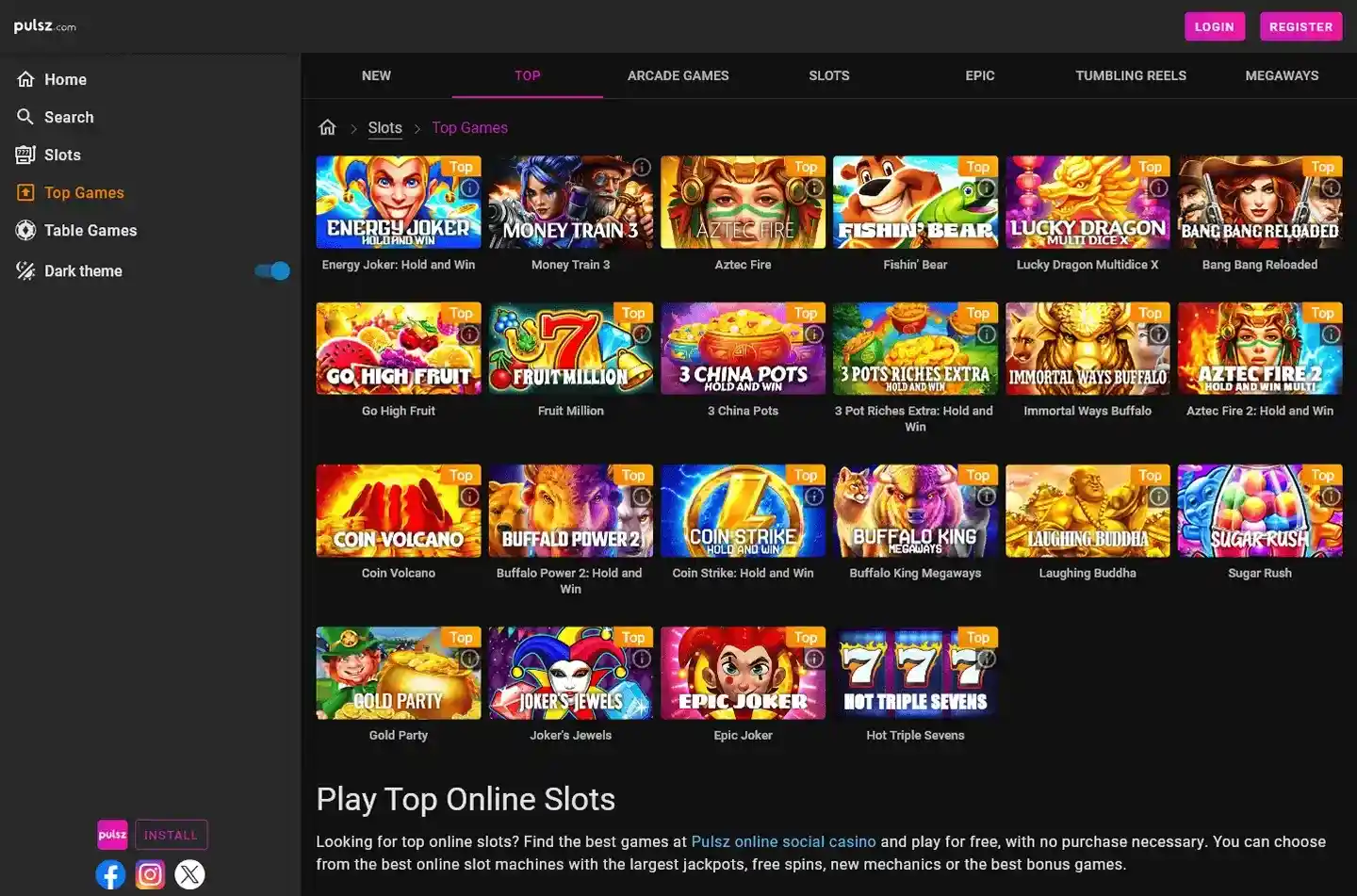 Pulsz Casino screenshot 3 Pulsz Casino screenshot 3